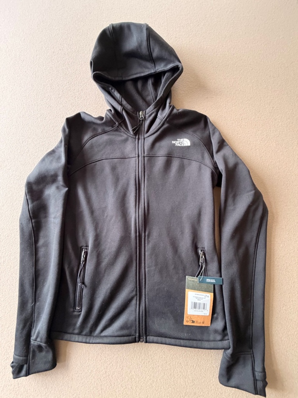 The North Face Women’s Pioneer Peak Black Hooded Fleece Jacket NWT Size Small